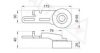 PEUGE 00006453Y1 Tensioner Pulley, v-ribbed belt